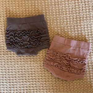 Kate Quinn Bloomers - Purple and Pink Ruffled - Size 3-6 and 6-12